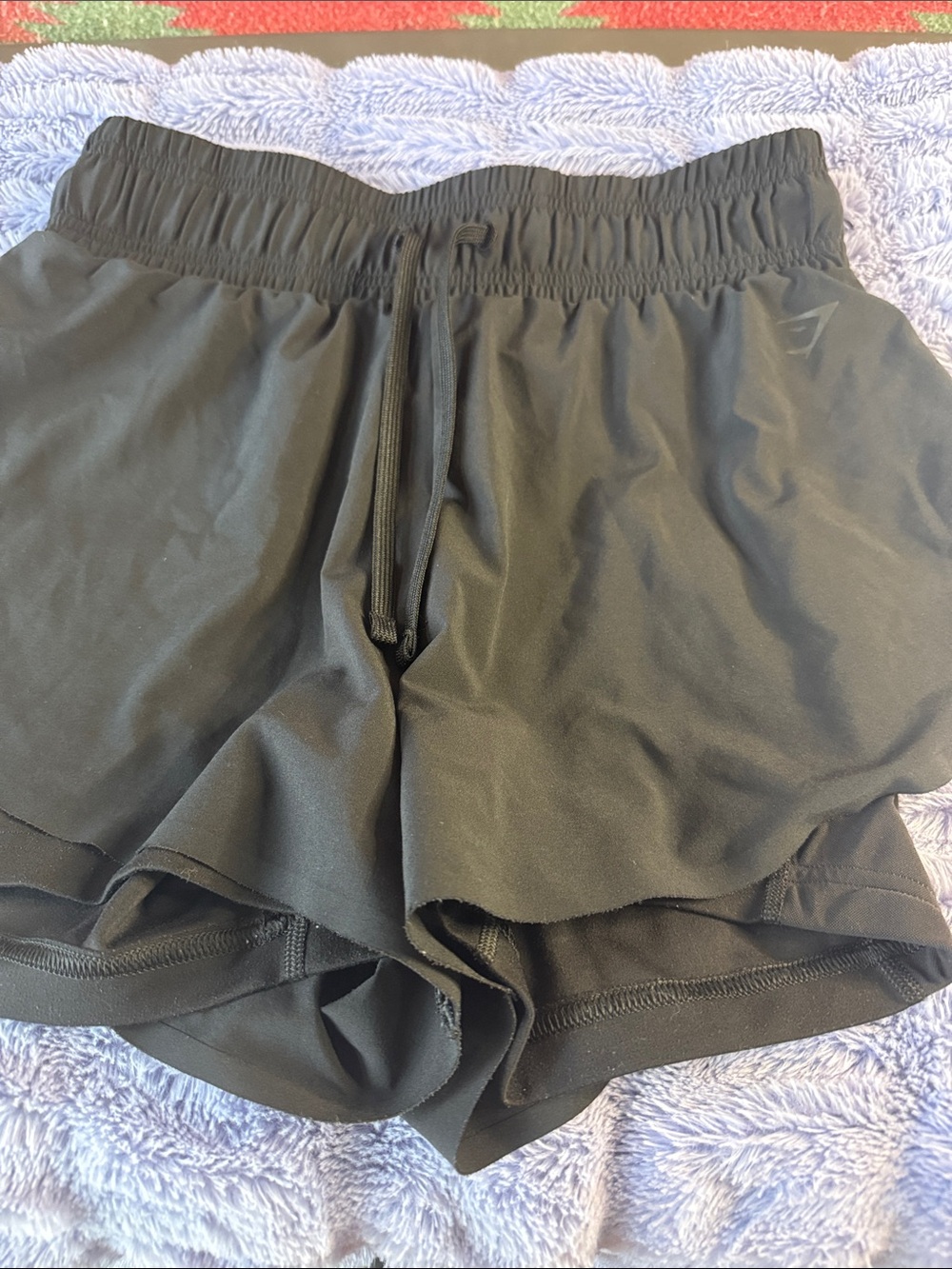 Gymshark Black Athletic Running Shorts with Inner Liner